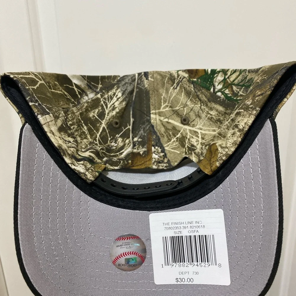 New Era LA Dodgers Upside Down REAL TREE CAMO 9FORTY A-Frame Snapback Hat Cap - Picture 4 of 7